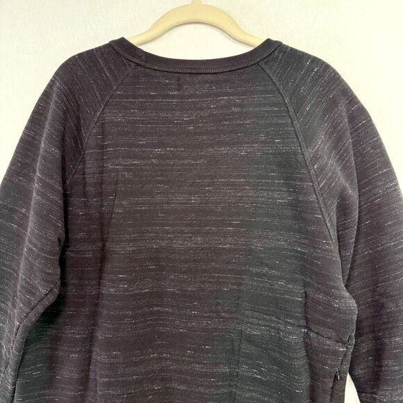 Taylor Stitch Sweater Men 40 / M Black Pocket Heavyweight Crewneck Heathered - Picture 5 of 11